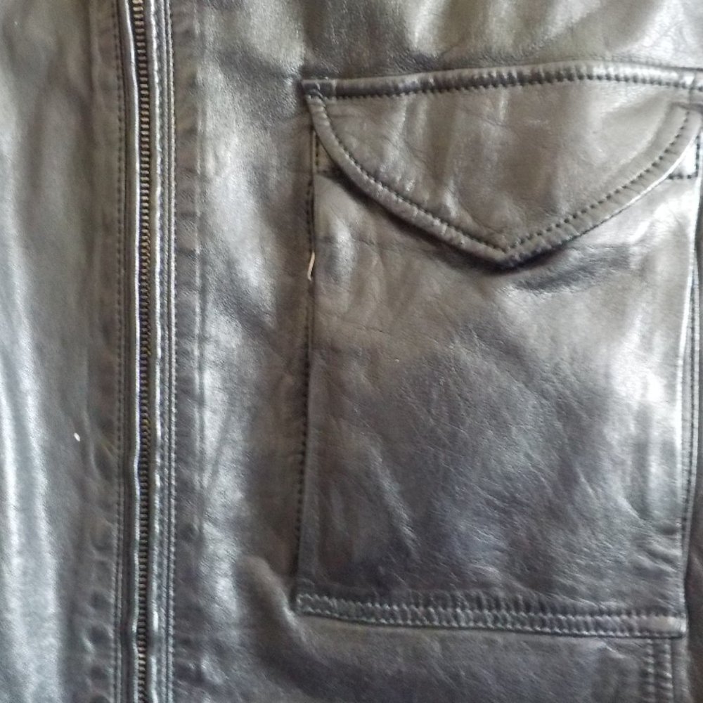 Giorgio Armani Borgo Jacket Size 56 Lamb Leather - Picture 6 of 9